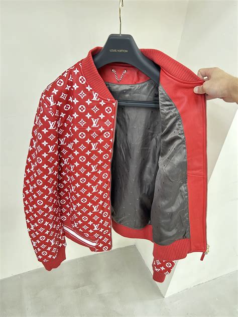 louis vuitton x supreme leather jacket|louis vuitton supreme jacket price.